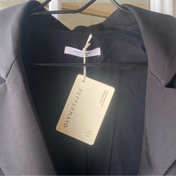 Black single button blazer US2 peppermayo - Picture 7 of 8